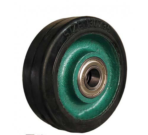 چرخ تک چدنی لاستیکی سایز (13)