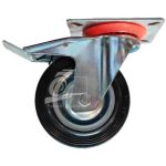 چرخ ورقی وارداتی گردان و ترمزدار سایز (12.5)