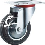 چرخ ورقی وارداتی گردان و ترمزدار سایز (10)