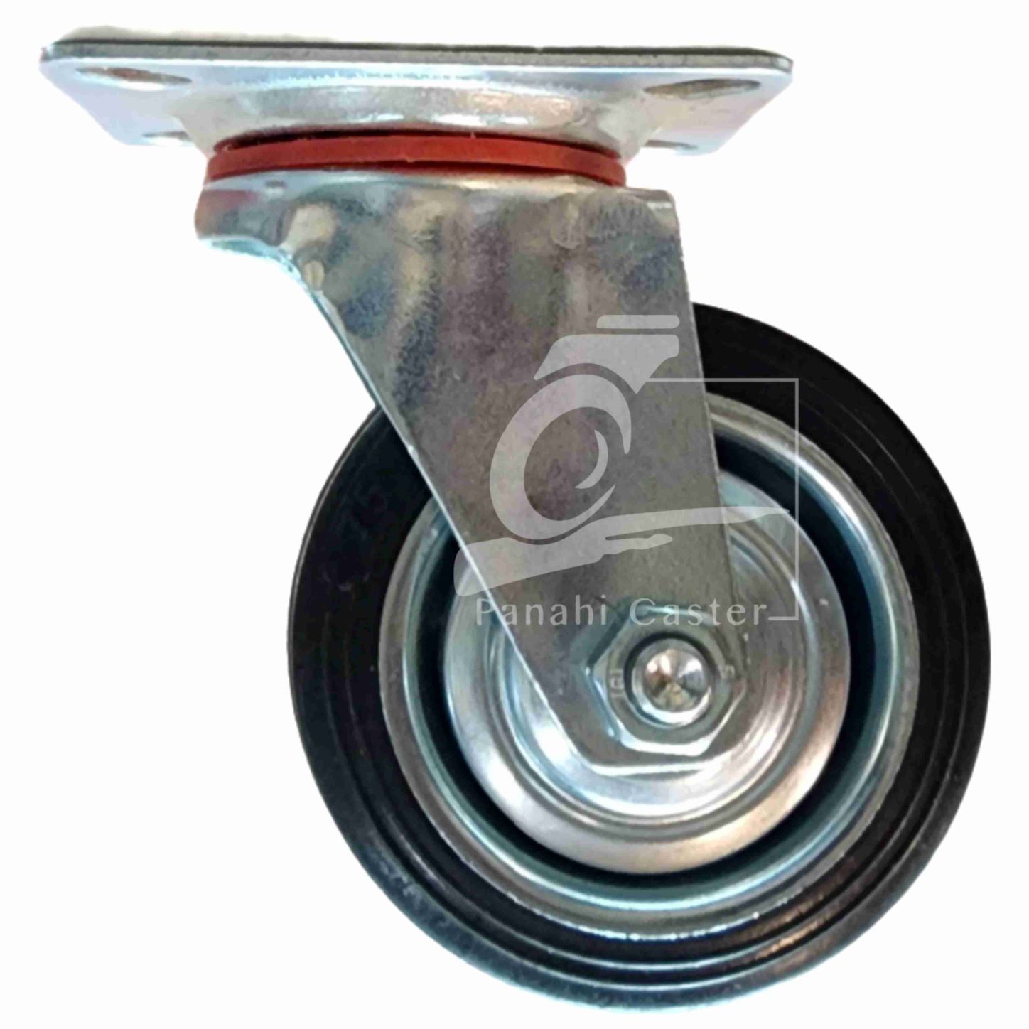 چرخ ورقی وارداتی گردان و ترمزدار سایز (7.5)