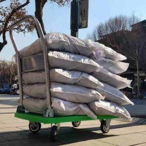 ترولی تاشو حمل بار فروشگاهی با تحمل وزن 500 کیلو (تولیدگروه چرخ صنعت پناهی)