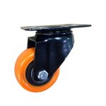 چرخ لوکس نارنجی پایه مشکی وارداتی ^ انحصاری ^ گردان سایز (5/5)