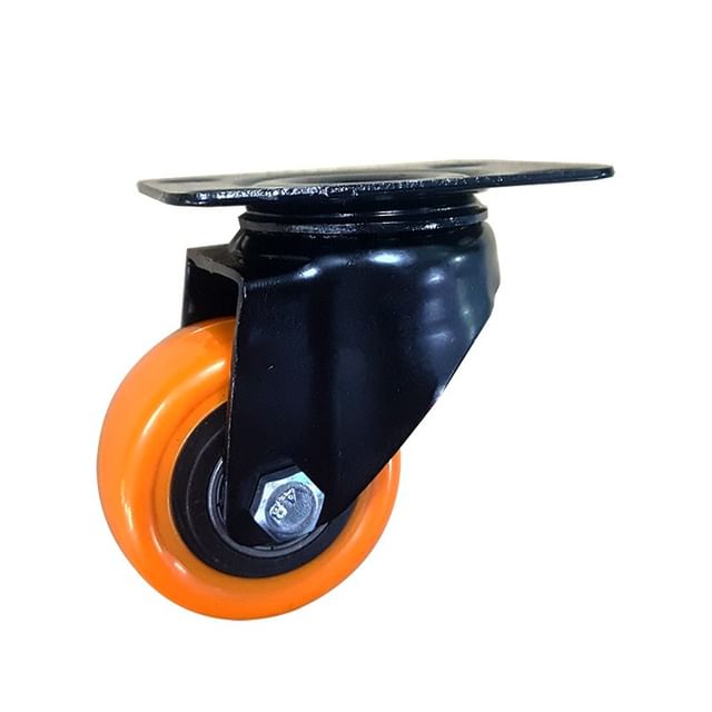 چرخ لوکس نارنجی پایه مشکی وارداتی ^ انحصاری ^ گردان سایز (5/5)